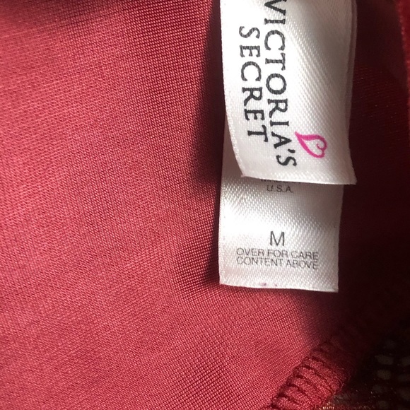 Victoria Secret Red Crushed Velvet Bodysuit - Picture 13 of 14